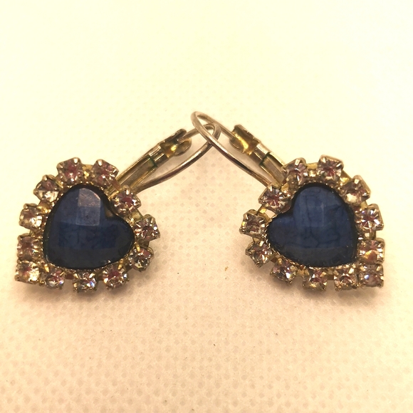 unknown Jewelry - Vintage heart drop earrings